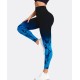 Women Fashion Tie-Dye Printed High Waist Pants Yoga Leggings