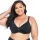 Women Fashion Simple Plus Size Solid Color Ultra-Thin Bra