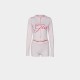 Women Fashion Casual Printed Slim-Fit Long Sleeve Hoodies Tight Shorts Two-Piece Set