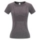 Women Round Neck Yoga Quick-Dry Short-Sleeved T-Shirt