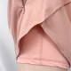 Women Fashion Solid Color Quick-Drying Lined Sports Shorts