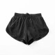 Women Fashion Solid Color Quick-Drying Lined Sports Shorts
