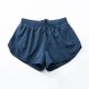 Women Fashion Solid Color Quick-Drying Lined Sports Shorts