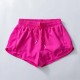 Women Fashion Solid Color Quick-Drying Lined Sports Shorts