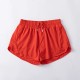 Women Fashion Solid Color Quick-Drying Lined Sports Shorts
