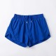 Women Fashion Solid Color Quick-Drying Lined Sports Shorts