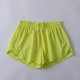 Women Fashion Solid Color Quick-Drying Lined Sports Shorts