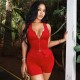 Women Fashion Sexy Solid Color Sleeveless Zipper Tank Top Tight Shorts Two-Piece Set