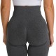 Women Fashion Solid Color Yoga High Waist Sports Leggings