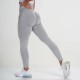 Women Fashion Solid Color Yoga High Waist Sports Leggings