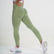 Women Fashion Solid Color Yoga High Waist Sports Leggings