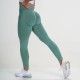 Women Fashion Solid Color Yoga High Waist Sports Leggings