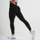 Women Fashion Solid Color Yoga High Waist Sports Leggings