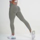Women Fashion Solid Color Yoga High Waist Sports Leggings