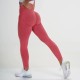 Women Fashion Solid Color Yoga High Waist Sports Leggings