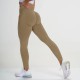 Women Fashion Solid Color Yoga High Waist Sports Leggings