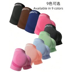 Women Fashion High Waist Alphabet Sports Shorts