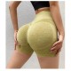 Women Simple Hip-Lifting High Waist Elastic Sports Yoga Shorts