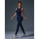 Women Fashion Solid Color Sleeveless Tight Yoga Jumpsuits