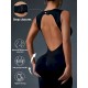 Women Fashion Solid Color Sleeveless Tight Yoga Jumpsuits